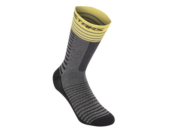 Alpinestars Drop Socks 19 Sokker Gul Medium, 19cm høy