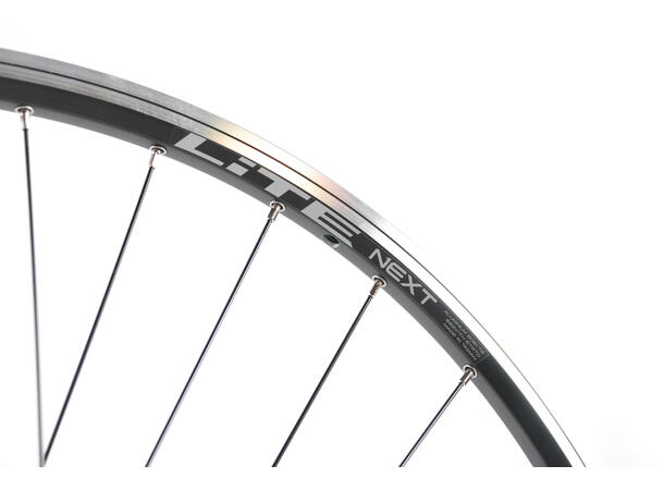 LITE V-brems/CL 28"/622 Forhjul Sort NEXT felg, 5x100mm, Stikkakse 