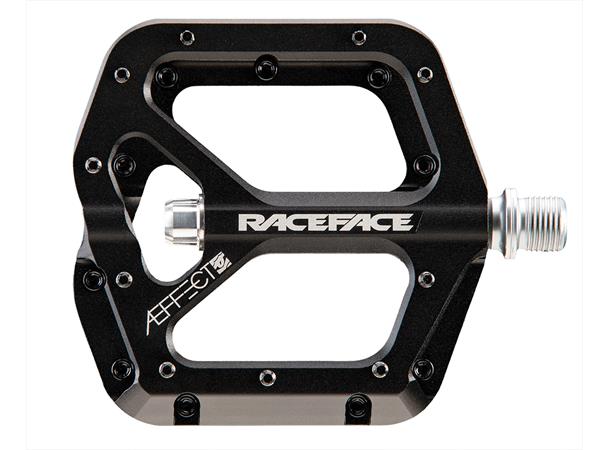 Race Face Aeffect Platform Pedaler Sort Alu, 101x100mm, CroMo, 20-pins, 375gr