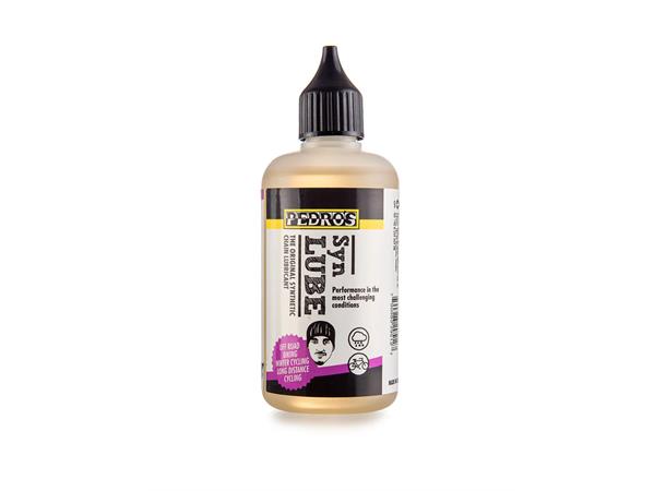 Pedro's Syn Lube Olje 100ml Olje for våte forhold, Dryppflaske 