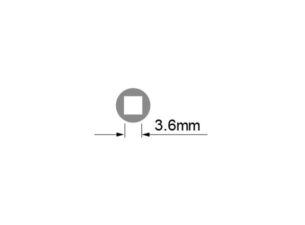 Ice Toolz 3.6mm Firkant Eikenøkkel Sort/oransje, T-Håndtak 