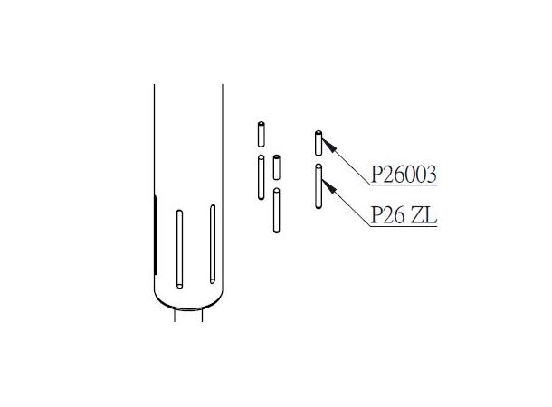 KS Messing Foringspinne 1x20mm, 