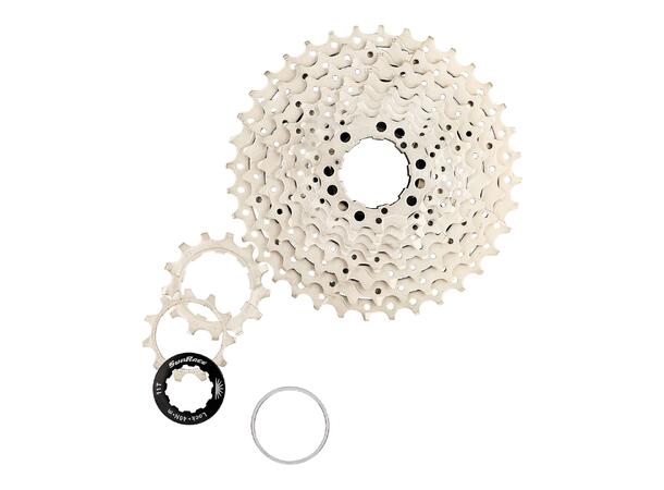 SunRace MS1 10-Delt Kassett 11-36T, 395gr, Sølv, Shimano kompat 
