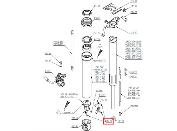 KS Lever/Actuator Pivot Pin Stål 