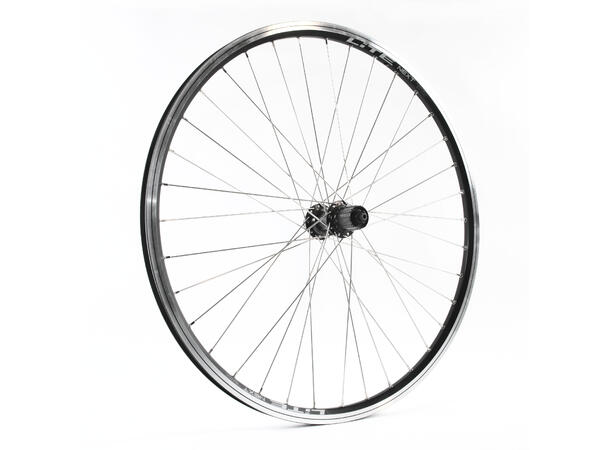 LITE V-br/CL 28"/622 DEORE Bakhjul Sort NEXT II felg, 8/9/10/11 Boss,Stikkakse 