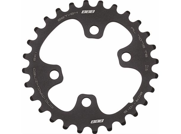BBB MTBgear BCR-101S Krankdrev 24T 64 BCD/4-arm, 2x11-delt, Alu 