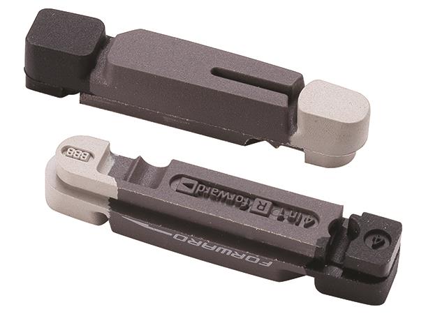 BBB TechStop BBS-27T Racerbrems Gummi 3 farget, 3 konturer, 2 par 4 i 1 