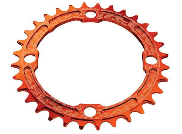 Race Face Krankdrev 38T Oransje 104 BCD/4-arm, 9/12-delt,Narrow/Wide,Alu 