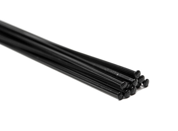 Sapim Leader SP Eike Sort 129mm Straight Pull, 2.00mm, 1 stk 