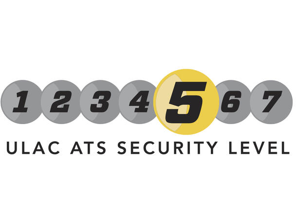 Uläc Eurostile Kjettinglås Gul Nøkkel, 5mm x1000mm, 560gr, Level 5 