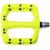 HT PA03A Platformpedal Neon Gul Nylon Composite, 107x105mm,16-pins,345gr 