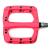 HT PA03A Platformpedal Neon Rosa Nylon Composite, 107x105mm,16-pins,345gr 