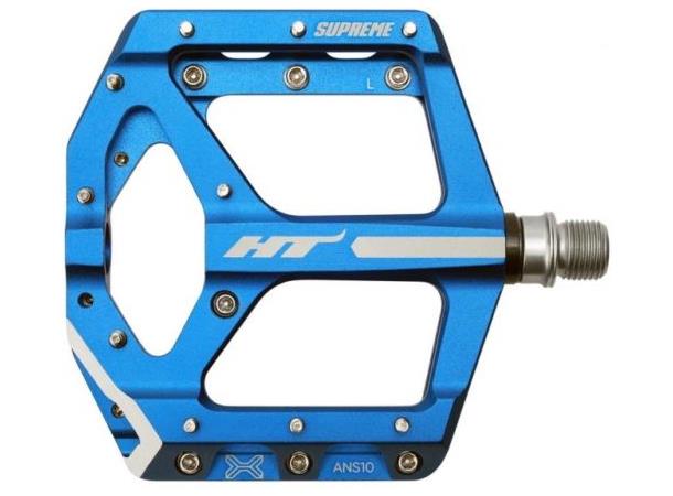 HT ANS10 Supreme Platformpedal Blå Alu, 100x100x16.6mm,10-pins, 368gr