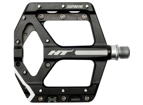 HT ANS10 Supreme Platformpedal Sort Alu, 100x100x16.6mm,10-pins, 368gr 