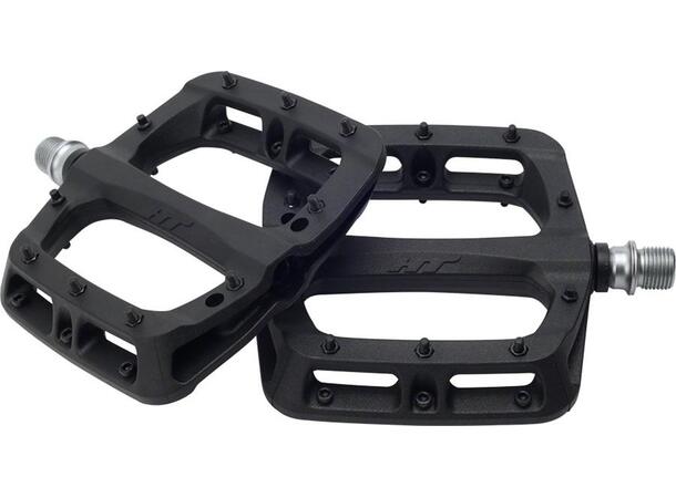HT PA03A Platformpedal Sort Nylon Composite, 107x105mm,16-pins,345gr 