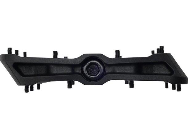 HT PA03A Platformpedal Sort Nylon Composite, 107x105mm,16-pins,345gr 