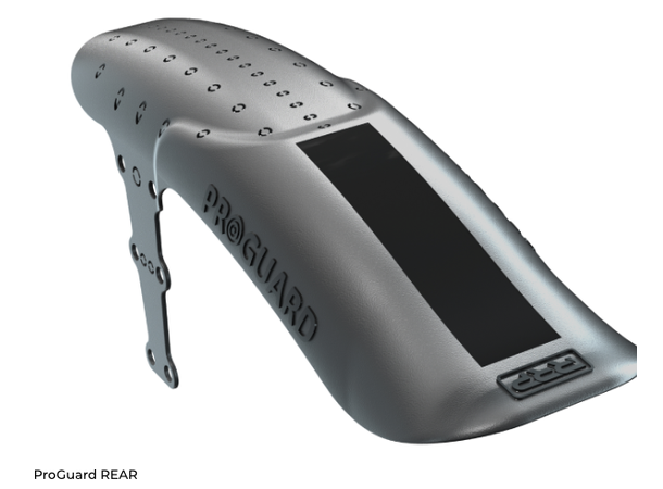 RRP ProGuard Rear MINI Bakskjerm Sort Til Bakramme, opptil 3" dekk, 325mm,127g 