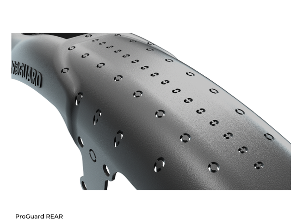 RRP ProGuard Rear MINI Bakskjerm Sort Til Bakramme, opptil 3" dekk, 325mm,127g 