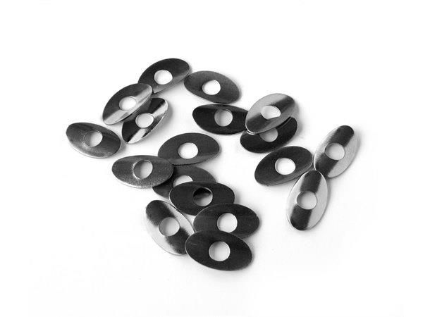 Sapim Nippelskiver Oval Stor 1.89x1.1mm, 100pk, Washer til eikenippel 