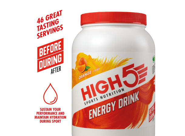 HIGH5 Energy Drink Appelsin 2.2kg, Pulver 