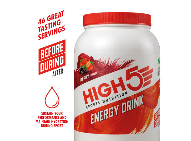 HIGH5 Energy Drink Bær 2.2kg, Pulver 
