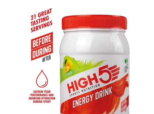 HIGH5 Energy Drink Sitrus 1kg, Pulver 