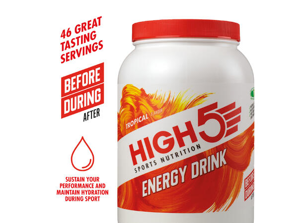 HIGH5 Energy Drink Tropisk 2.2kg, Pulver 