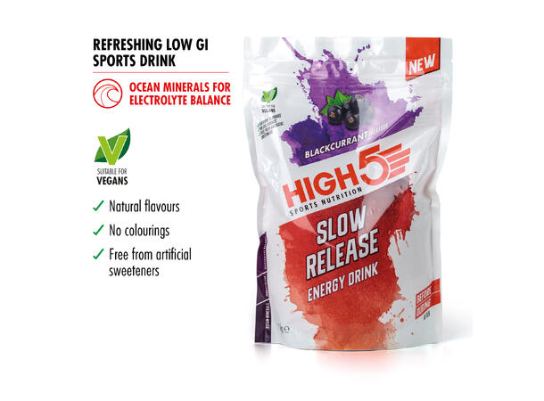HIGH5 Energy Drink SRC Solbær 1kg, Pulver - Slow Release Carbs 