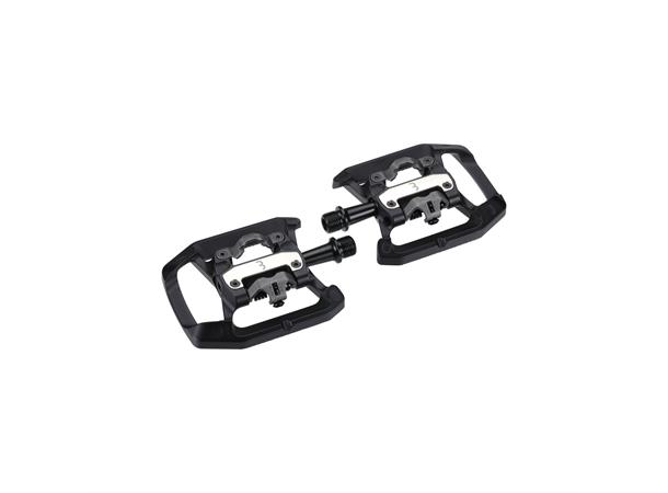 BBB DualChoice Trail BPD-62 KombiPedaler 9/16", 6 pins, Sort 