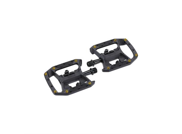 BBB DualChoice Trail BPD-62 KombiPedaler 9/16", 6 pins, Sort 