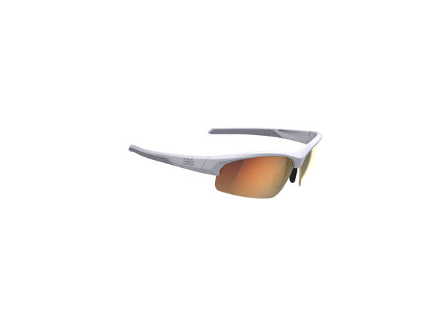 BBB Impress BSG-68 Brille Matt Hvit Small, PC Smoke, Gule og klare glass 