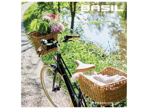 Basil Bremen Rattan Kurv Front Lys Brun, Flettet, 20 ltr 