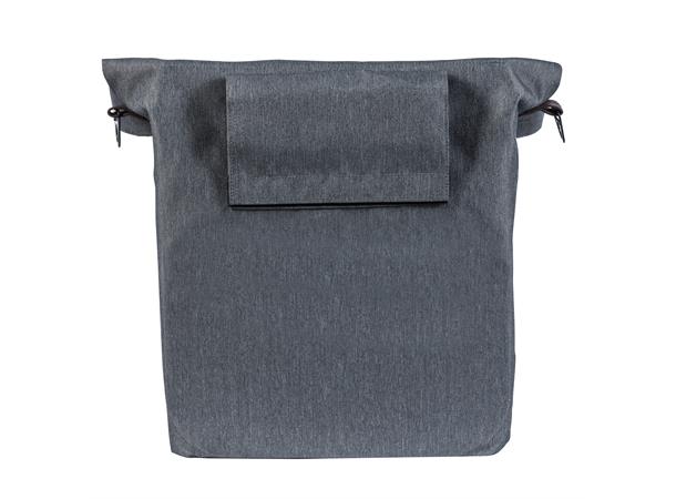 Basil City Shopper Sideveske Grå, 16 ltr, Hook On System 