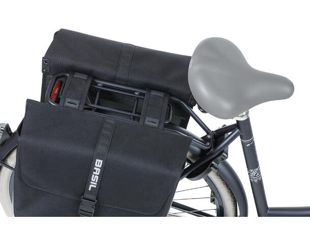 Basil Forte Dobbel Sideveske Sett Sort, 35 ltr/sett, Universal Bridge 