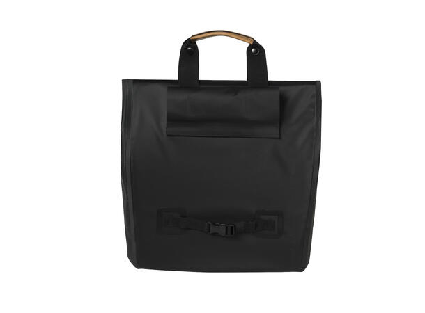 Basil Urban Dry Shopper Sideveske Matt Sort, 20 ltr, IPX3, Hook On System 