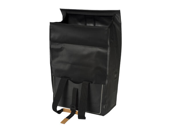 Basil Urban Dry Shopper Sideveske Matt Sort, 20 ltr, IPX3, Hook On System 
