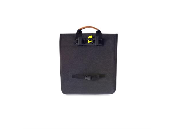 Basil Urban Dry Shopper Sideveske Mørk Grå, 20 ltr, IPX3, Hook On System 