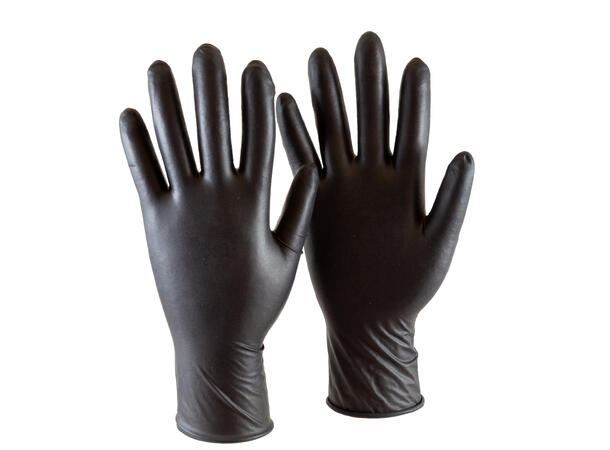 Batex Engangshanske Sort Nitril 7/Small, 100stk 