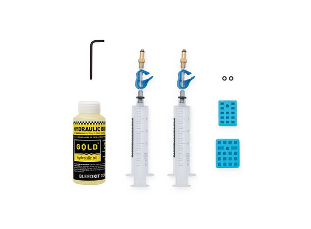 Bleedkit FORMULA Premium GOLD Luftesett Cura, GOLD-Olje, hansker 