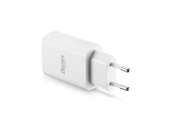 Gemini USB Smart Lader 10W 100-240V AC, 5V DC 2A 