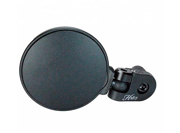 Hafny SpyView Universal Speil Sort, rustfritt stål, Ø 62mm, styreende 