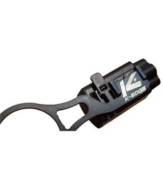 K-Edge Di2 Junction Box Holder Sort, 1 1/8x0.9mm, rustfritt st&#229;l, 6.6gr
