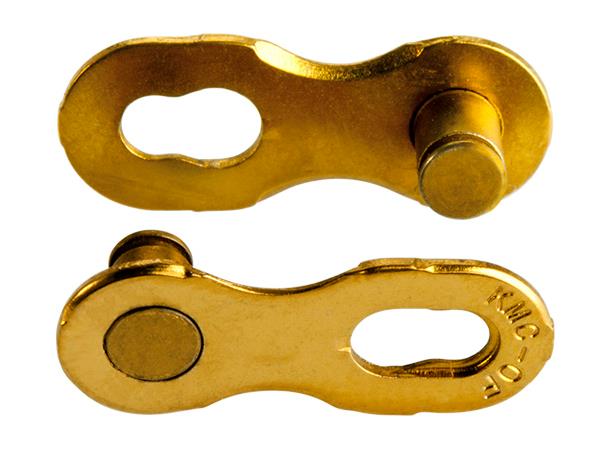 KMC MissingLink 12NR Ti-N Kjedelås Gull 12-Delt, 2-pack, 5.2mm 