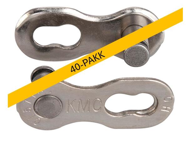 KMC MissingLink 7/8R EPT Kjedelås Sølv 7/8-Delt, 40-pakk, 7.3mm, Rustfritt 