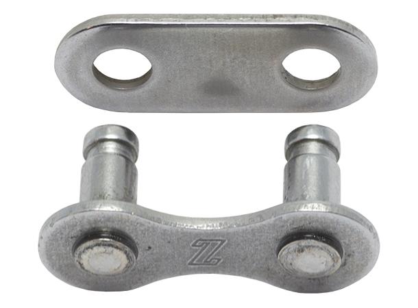 KMC Snap-On Wide EPT Sølv Kjedelås Single, 2-pack, 1/2" x 1/8", Rustfritt 