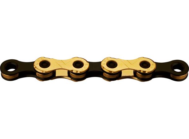 KMC X12 Ti-N Kjede Gull/Sort 12-Delt, 126 ledd, 5.2mm 