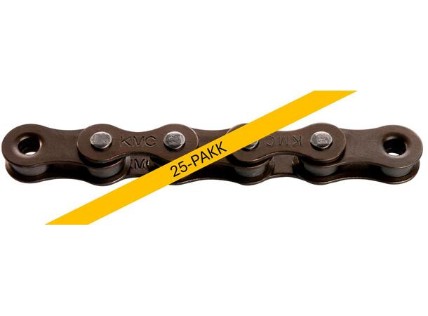 KMC Z1 Wide Kjede Brun Single, 25x112 ledd, 1/2" x 1/8" 