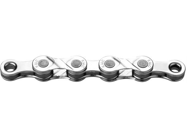KMC e9 El-Sykkel Kjede Sølv 9-Delt, 122 ledd, 6.6mm 