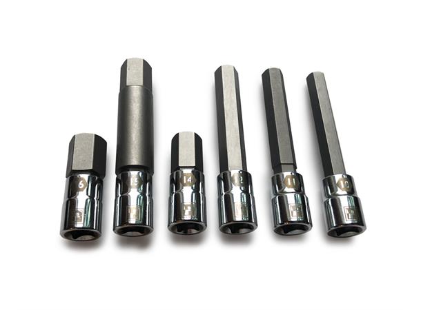 Pedro's Large Sizes Hex Bit Set 10,11,12,15mm(65mm), 14,16mm(21mm) 