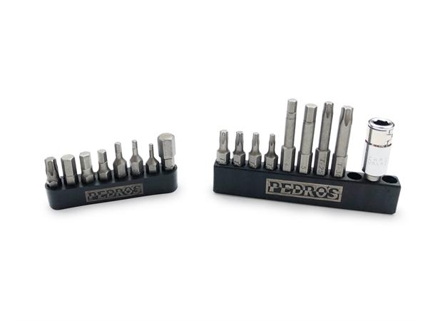 Pedro's Torque Bit Set II 18 bits, Unbrako, Torx og adapter 